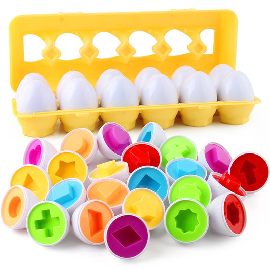 6PCS Interactive Smart Colorful Eggs Toy - EggStraLearn