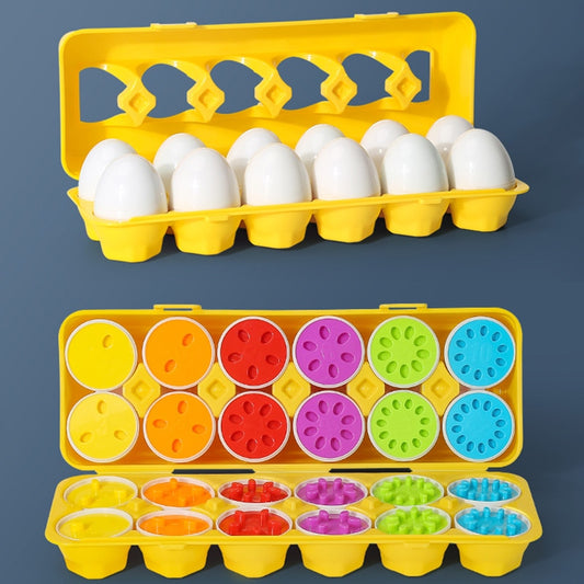 12PCS Interactive Smart Matching Eggs Toy - EggStraLearn